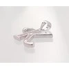 Sidabrinis Pakabukas - Vardo Raidė. Metalas: Sidabras. Praba: 925°. Akmuo: Cirkonai - 2 g. - 23 mm.