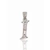 Sidabrinis Pakabukas - Vardo Raidė. Metalas: Sidabras. Praba: 925°. Akmuo: Cirkonai - 0.9 g. - 21 mm.