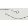 Sidabrinė grandinėlė Curb 1.5 mm , briaunų apdirbimas deimantu - 2.6 g. - 50 - 1.5 mm.