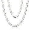 Sidabrinė grandinėlė Curb 4 mm - 4 mm. - 55 - 24.3 g.