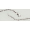 Sidabrinė grandinėlė Rombo 2 mm , briaunų apdirbimas deimantu - 4.2 g. - 2 mm. - 55