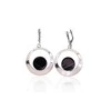 Sidabriniai auskarai anglišku užsegimu, Metalas: Sidabras, Praba: 925°, Akmuo: Agatas - 14.9 g. - 54 mm.