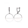 Sidabriniai auskarai anglišku užsegimu, Metalas: Sidabras, Praba: 925°, - 5.3 g. - 45 mm.