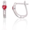Sidabriniai auskarai ant cilindrinės spynos - 1.1 g. - 11 mm.