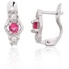 Sidabriniai auskarai ant cilindrinės spynos - 1.2 g. - 10 mm.