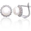 Sidabriniai auskarai ant cilindrinės spynos - 10 mm. - 2.6 g.