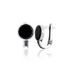 Sidabriniai auskarai anglišku užsegimu, Metalas: Sidabras, Praba: 925°, Akmuo: Oniksas - 4.9 g. - 18 mm.