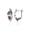 Sidabriniai auskarai anglišku užsegimu, Metalas: Sidabras, Praba: 925°, - 3.2 g. - 18 mm.