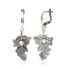 Sidabriniai auskarai anglišku užsegimu, Metalas: Sidabras, Praba: 925°, Akmuo: Perlai - 5.8 g. - 45 mm.