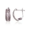 Sidabriniai auskarai anglišku užsegimu, Metalas: Sidabras, Praba: 925°, - 3.5 g. - 15 mm.
