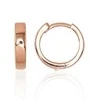 Sidabriniai auskarai su apvaliu segtuku - 2.2 g. - 13 mm.