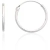 Sidabriniai auskarai –žiedai - 0.4 g. - 14 mm.