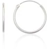 Sidabriniai auskarai –žiedai - 0.5 g. - 18 mm.