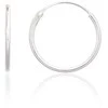 Sidabriniai auskarai –žiedai - 0.5 g. - 16 mm.