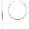 Sidabriniai auskarai –žiedai - 0.5 g. - 18 mm.