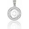 Sidabrinis Pakabukas - Vardo Raidė. Metalas: Sidabras. Praba: 925°. Akmuo: Cirkonai - 2 g. - 21 mm.