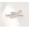 Sidabrinis Pakabukas - Vardo Raidė. Metalas: Sidabras. Praba: 925°. Akmuo: Cirkonai - 2.4 g. - 22 mm.