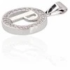Sidabrinis Pakabukas - Vardo Raidė. Metalas: Sidabras. Praba: 925°. Akmuo: Cirkonai - 2 g. - 21 mm.