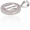 Sidabrinis Pakabukas - Vardo Raidė. Metalas: Sidabras. Praba: 925°. Akmuo: Cirkonai - 1.9 g. - 21 mm.