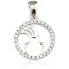 Sidabrinis pakabukas Zodiakas. Metalas: Sidabras. Praba: 925°. Akmuo: Cirkonai - 2.5 g. - 24 mm.