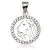 Sidabrinis pakabukas Zodiakas. Metalas: Sidabras. Praba: 925°. Akmuo: Cirkonai - 2.7 g. - 24 mm.