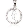 Sidabrinis pakabukas Zodiakas. Metalas: Sidabras. Praba: 925°. Akmuo: Cirkonai - 24 mm. - 2.8 g.