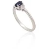 Sidabrinis žiedas - 16 - 1.8 g. - Cirkonai , Safyras (0,58Ct)