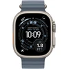 Apple Watch 49mm Anchor Blue Ocean Band - Natural Titanium Finish - MGCC4ZM/A