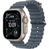 Apple Watch 49mm Anchor Blue Ocean Band - Natural Titanium Finish - MGCC4ZM/A