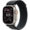 Apple Watch 49mm Black Alpine Loop - Medium - Natural Titanium Finish - MFTF4ZM/A