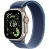 Apple Watch 49mm Blue/Bright Blue Trail Loop - M/L - Natural Titanium Finish - MFT74ZM/A