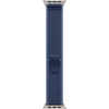 Apple Watch 49mm Blue/Bright Blue Trail Loop - M/L - Natural Titanium Finish - MFT74ZM/A
