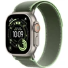Apple Watch 49mm Green/Neon Trail Loop - M/L - Natural Titanium Finish - MFT54ZM/A