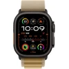 Apple Watch 49mm Tan Alpine Loop - Medium - Black Titanium Finish - MYQ13ZM/A