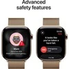 Apple Watch Series 11 GPS + Cellular 42mm Gold Titanium Case with Gold Milanese Loop - MF8Y4ET/A