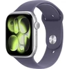 Apple Watch Series 11 GPS + Cellular 46mm Silver Aluminium Case with Purple Fog Sport Band - S/M - MFCP4ET/A