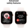 Apple Watch Series 11 GPS + Cellular 46mm Rose Gold Aluminium Case with Light Blush Sport Band - S/M - MFCG4ET/A