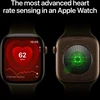 Apple Watch Series 12 GPS + Cellular 46mm Radiant Gold Titanium Case with Burgundy Sport Band - M/L - MJGT4ET/A