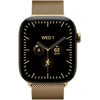 Apple Watch Series 12 GPS + Cellular 46mm Radiant Gold Titanium Case with Radiant Gold Milanese Loop - S/M - MJGU4ET/A