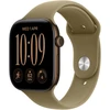 Apple Watch Series 12 GPS + Cellular 46mm Dark Bronze Aluminium Case with Olive Sport Band - S/M - MJGD4ET/A