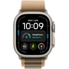 Apple Watch Ultra 4 GPS + Cellular 49mm Natural Titanium Case with Desert Alpine Loop - S - MJAE4ET/A