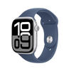 Išmanusis laikrodis Apple Watch Series 10 GPS 46mm Sidabrinis Aliuminio Case with Denim Sport Band - M/L