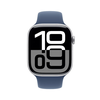 Išmanusis laikrodis Apple Watch Series 10 GPS 46mm Sidabrinis Aliuminio Case with Denim Sport Band - M/L