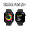 Išmanusis laikrodis Apple Watch Series 10 GPS 46mm Jet Juodas Aliuminio Case with Juodas Sport Band - S/M