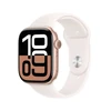 Išmanusis laikrodis Apple Watch Series 10 GPS + Cellular 46mm Rose Gold Aliuminio dėklas su šviesiai skaistalais sportine apyranke – S/M