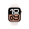 Išmanusis laikrodis Apple Watch Series 10 GPS + Cellular 46mm Rose Gold Aliuminio dėklas su šviesiai skaistalais sportine apyranke – S/M