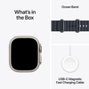Išmanusis laikrodis Apple Watch Ultra 2 GPS + Cellular 49mm Natural Titanium Case with Navy Ocean Band