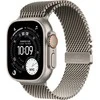 Apple Watch Ultra 3 GPS + Cellular 49mm Natural Titanium Case with Natural Titanium Milanese Loop - Medium - MEWY4ET/A