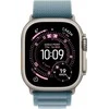 Apple Watch Ultra 3 GPS + Cellular 49mm Natural Titanium Case with Light Blue Alpine Loop - Medium - MEWM4ET/A