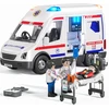 Big Tree Inercinis greitosios pagalbos automobilis su šviesomis garsais ir medicinos rinkiniu
